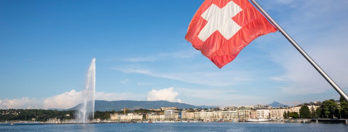 Genfer Autosalon 2016 Genf Schweiz Flagge