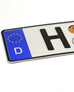 Kfz Kennzeichen Schild EU Sterne