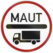 LKW Maut Schild Verkehrszeichen