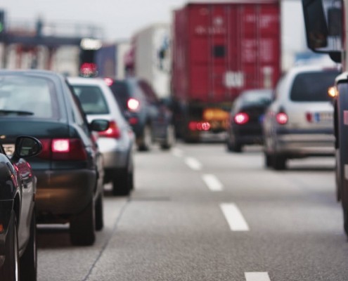 Lustige Autokennzeichen Stau LKW