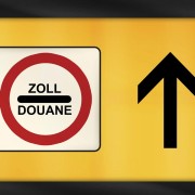 Zollkennzeichen Zollhinweis Schild