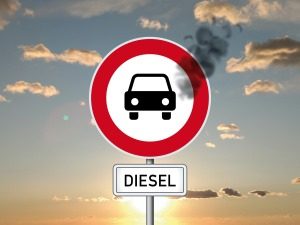 Diesel-Fahrverbot-Schild