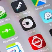 Uber-App auf dem Smartphone