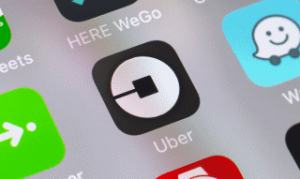 Uber-App auf dem Smartphone